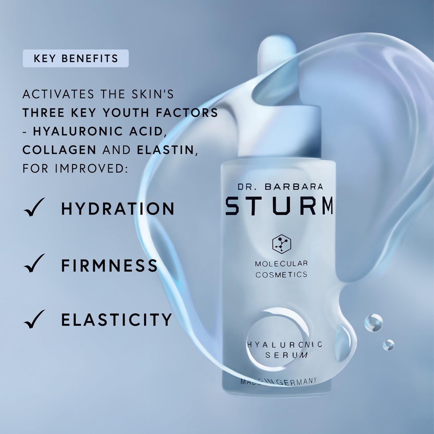 Hyaluronic Acid Serum for Firm Smooth Hydrated Skin
